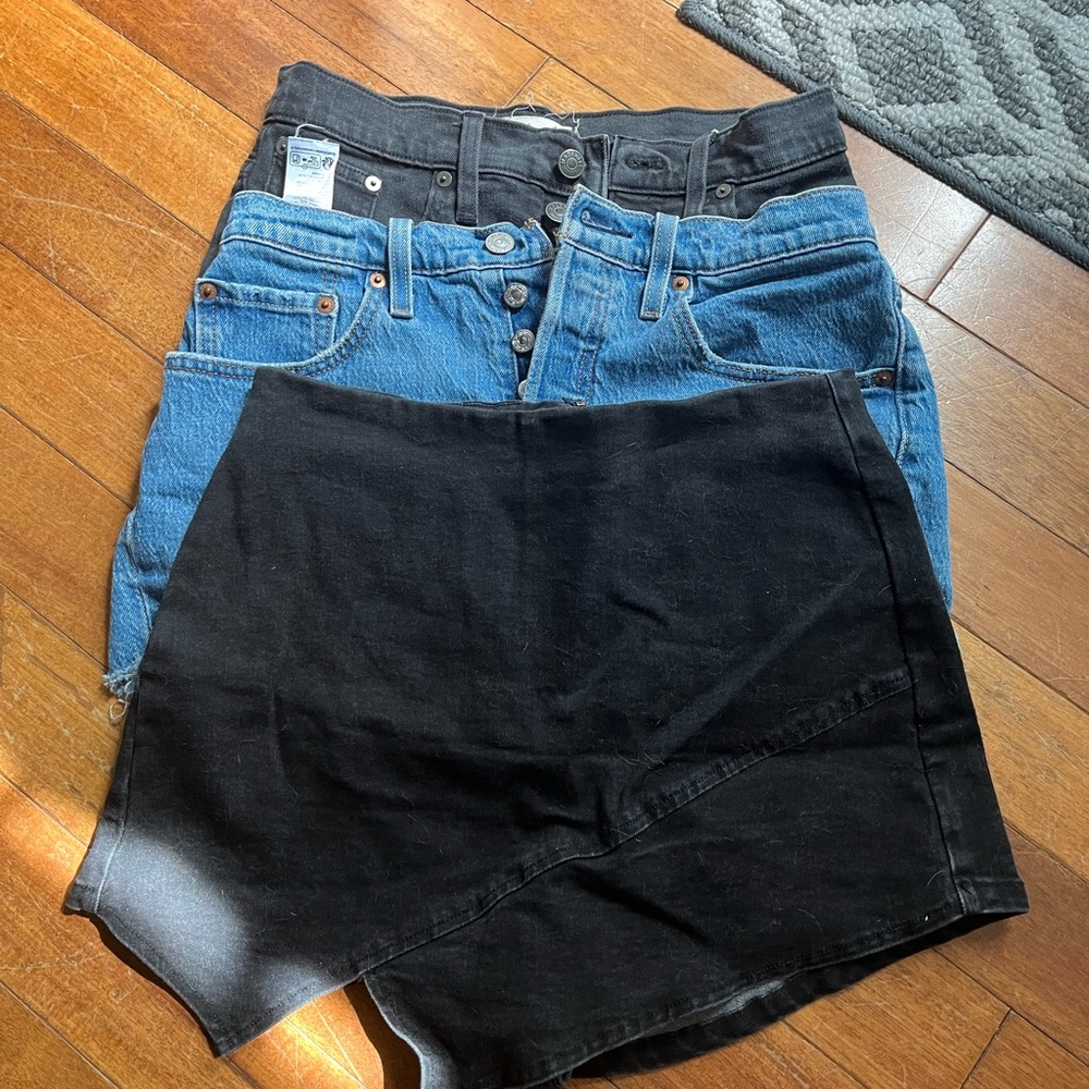 Denim short/ short bundle